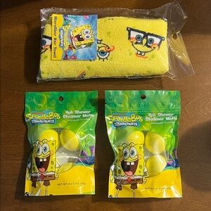 SpongeBob SquarePants Hair Towel and 8 Pineapple Shower Steamers Melts